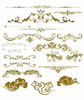 花边花纹素材psd